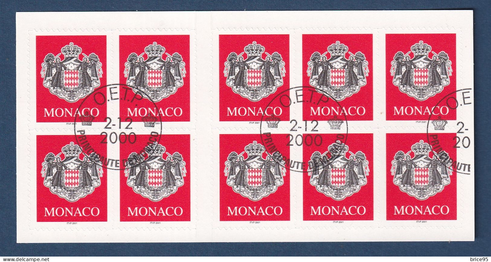 Monaco - Carnet YT N° 13 ** - Oblitéré Dos Neuf Sans Charnière - 2000 - Libretti