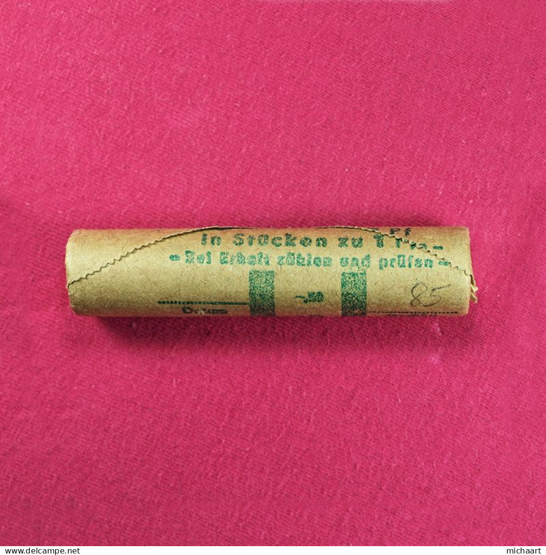 Coins Roll DDR East Germany 50 X 1 Pfennig Roll 1985 KM# 8.2 BU 01157 - 1 Pfennig