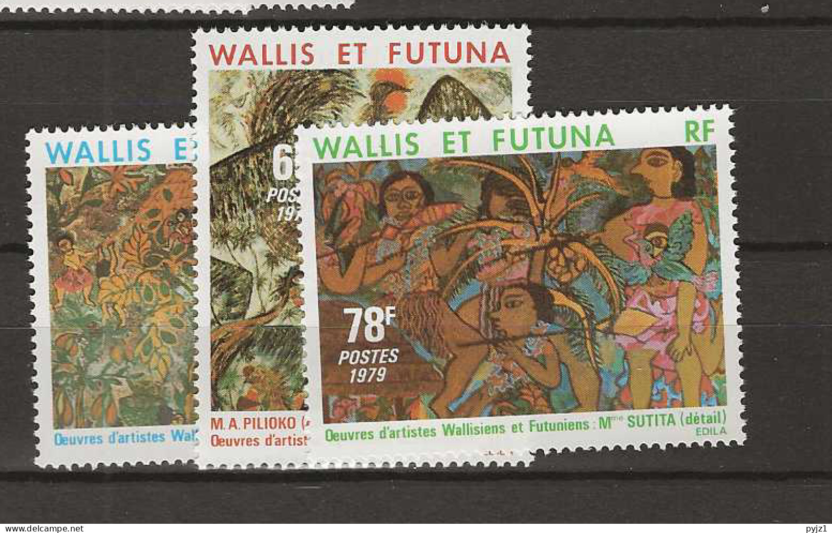 1979 MNH Wallis Et Futuna Mi 358-60 Postfris** - Nuovi