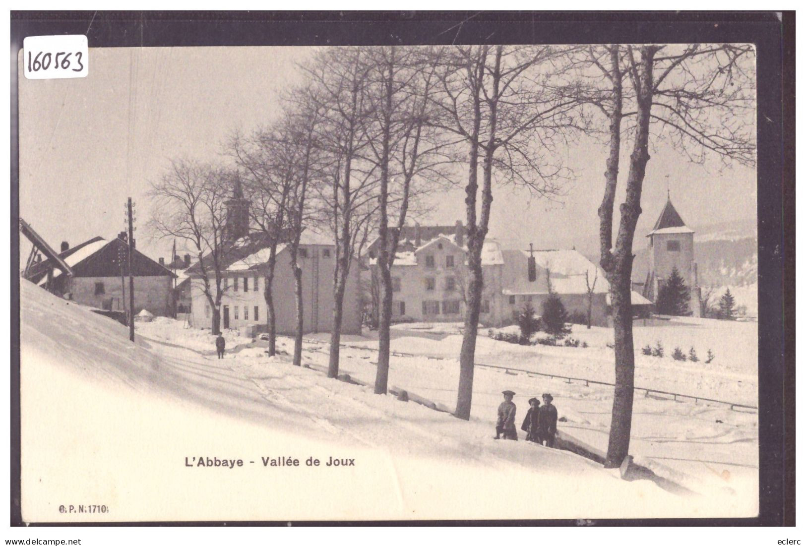 DISTRICT DE LA VALLEE - L'ABBAYE - CARTE NON CIRCULEE - TB - L'Abbaye