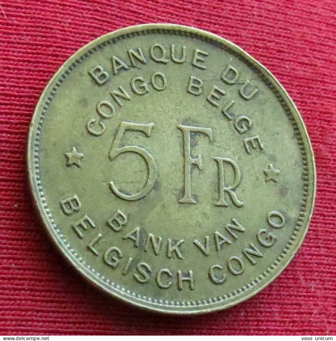 Congo Belgian 5 Francs 1947  Belgish  #1 - Otros & Sin Clasificación