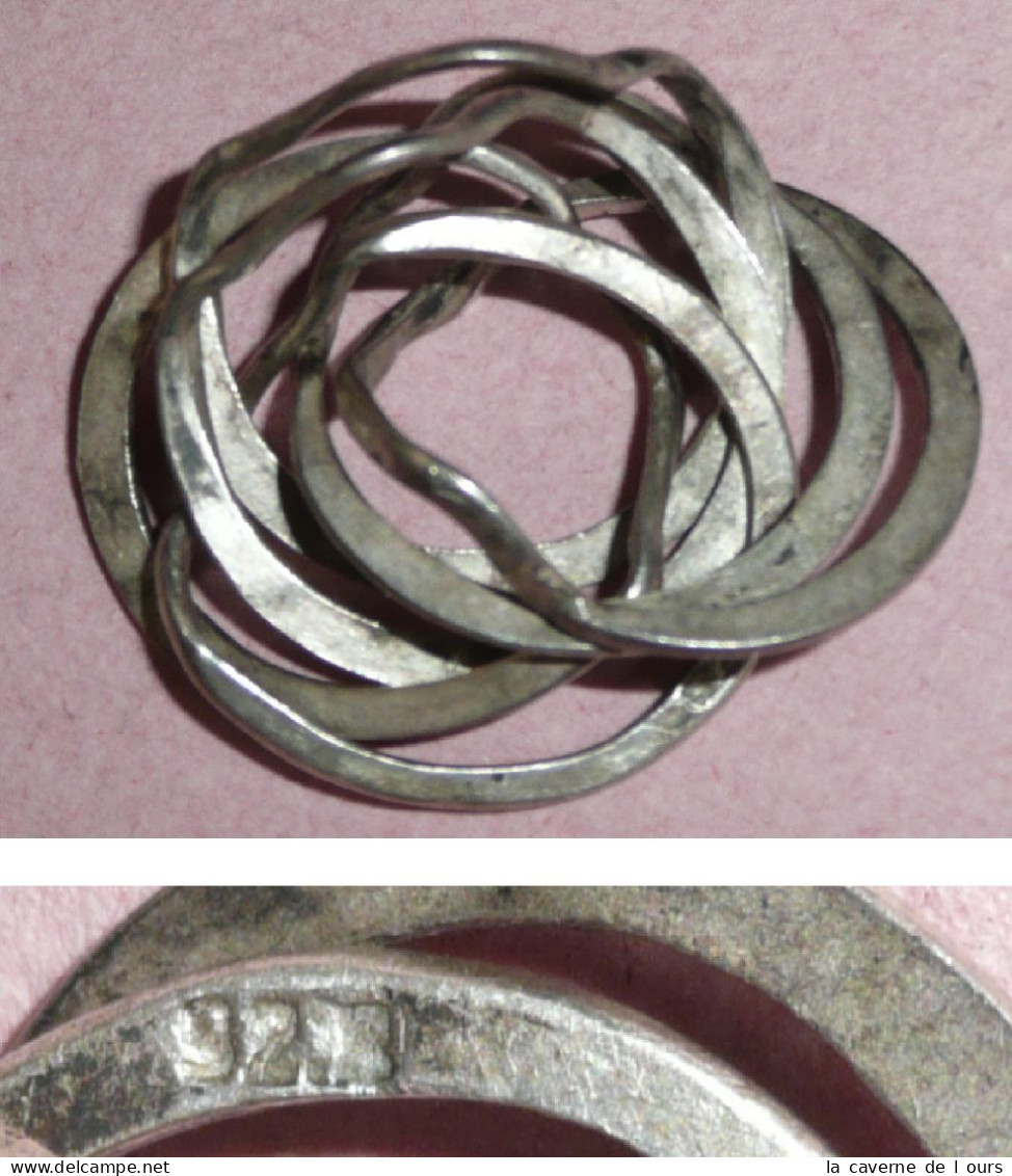 Rare Bague En Argent 925, à Système, Casse-tête - Rings