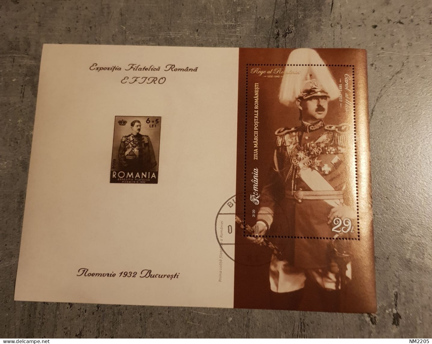 ROMANIA KING OF ROMANIA CAROL II LEA MINIATURE SHEET USED - Used Stamps
