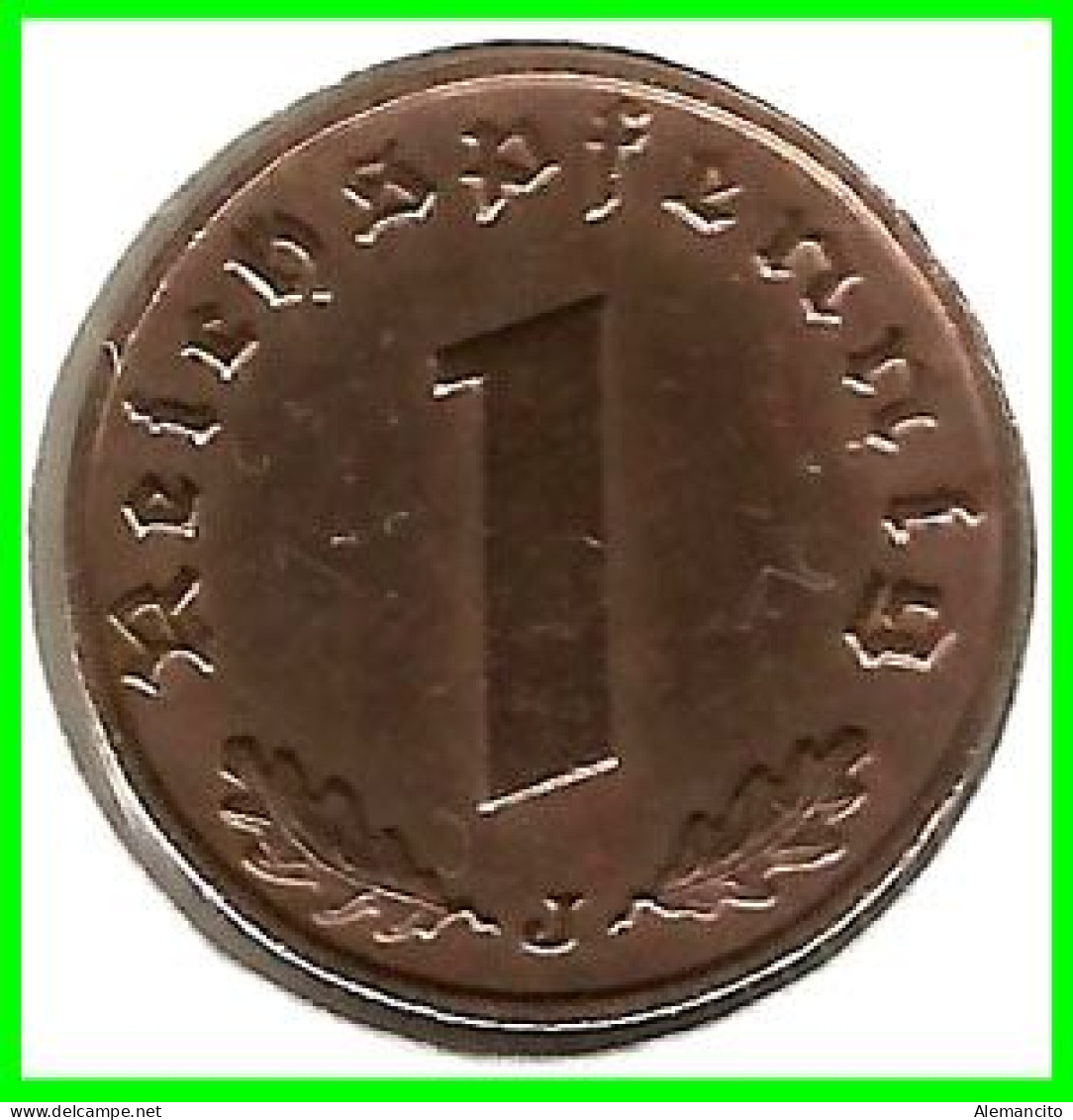 GERMANY - ALEMANIA DEUTFCHES REICH SERIE DE 7 MONEDAS DE 0.01 REICHSPFENNIG AÑO 1939 BRONCE 2ª GUERRA MUNDIAL - 1 Reichspfennig