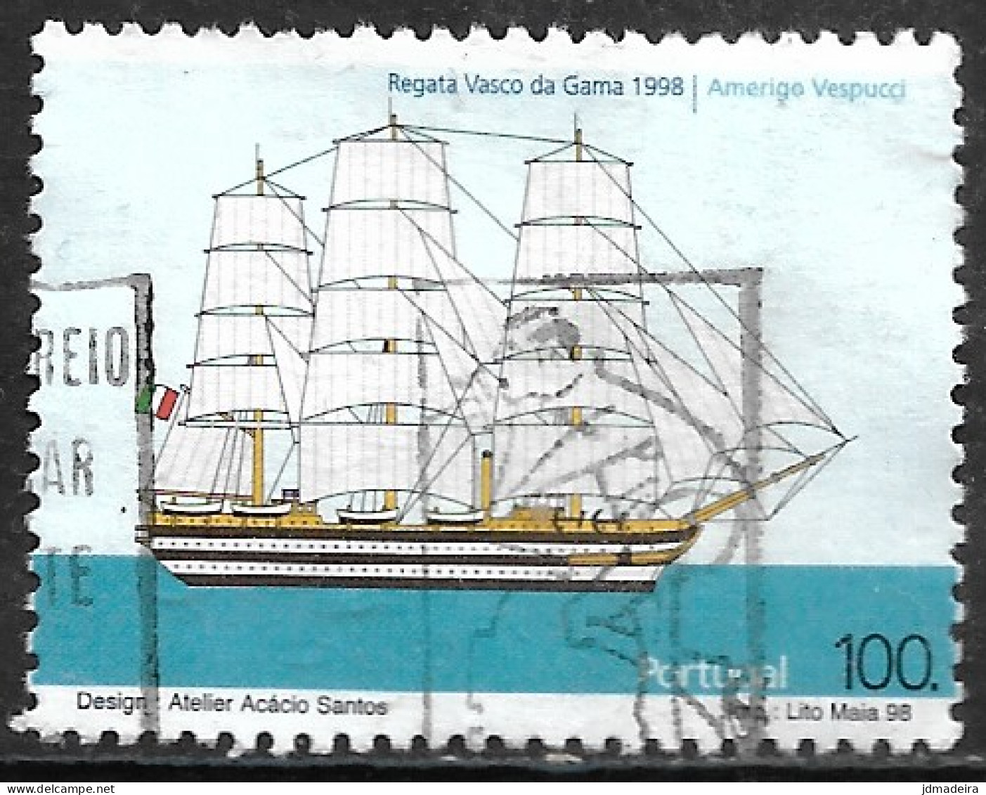 Portugal – 1998 Vasco Da Gama Boats Race 100. Used Stamp - Usado