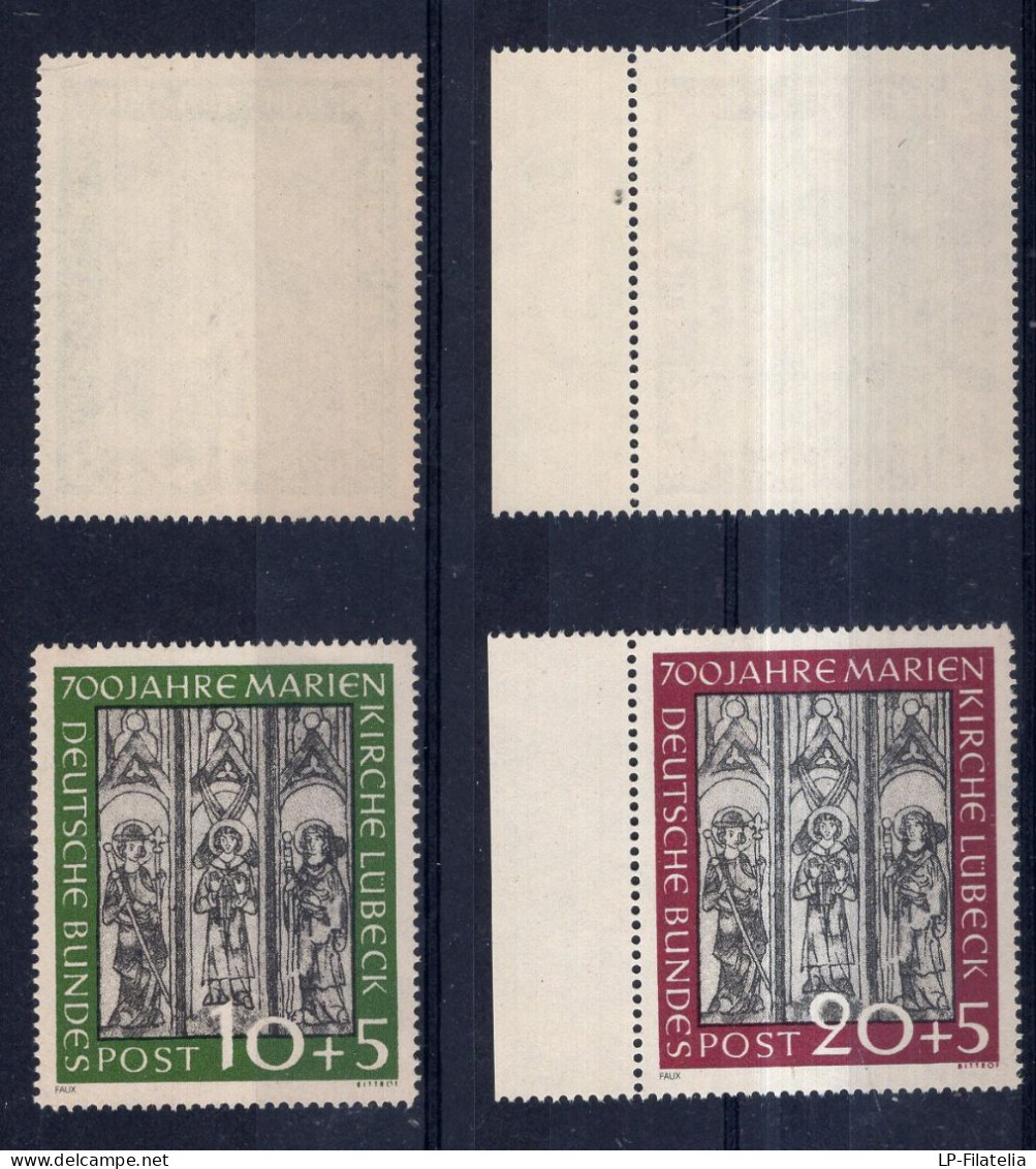 Deustchland - 1951 - Gefälschte Briefmarken - 700 Jahre Marienkirche Lübeck - Forgeries - Ungebraucht