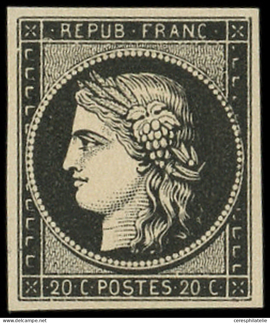 * EMISSION DE 1849 - 3a   20c. Noir Sur Blanc, Frais, TB. Br - 1849-1850 Ceres