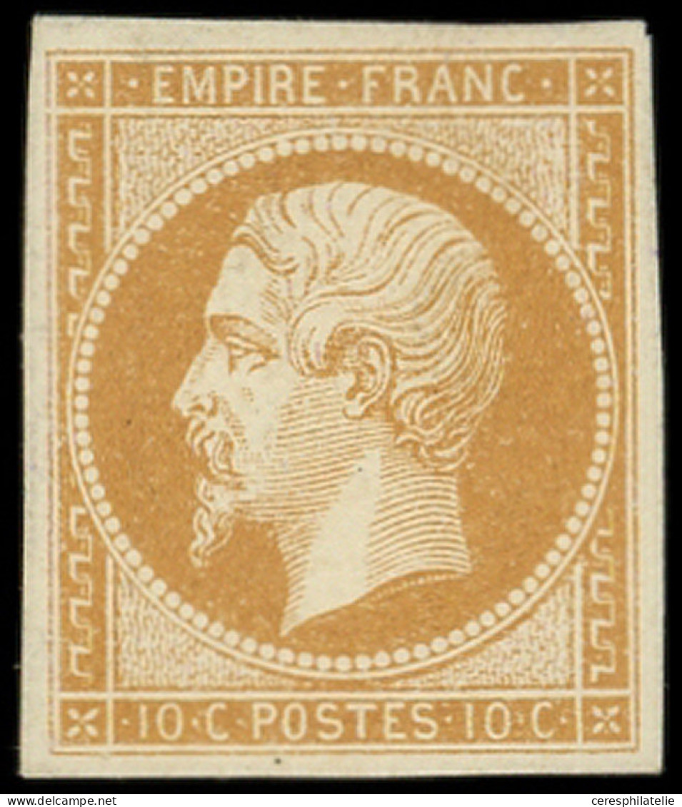 * EMPIRE NON DENTELE - 13A  10c. Bistre, T I, Nuance Bistre-orangé, Frais Et TTB. C - 1853-1860 Napoléon III