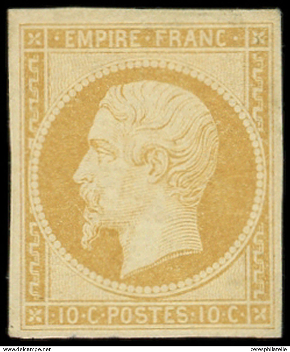 * EMPIRE NON DENTELE - 13Aa 10c. Jaune-citron, T I, Très Frais, TB - 1853-1860 Napoleon III