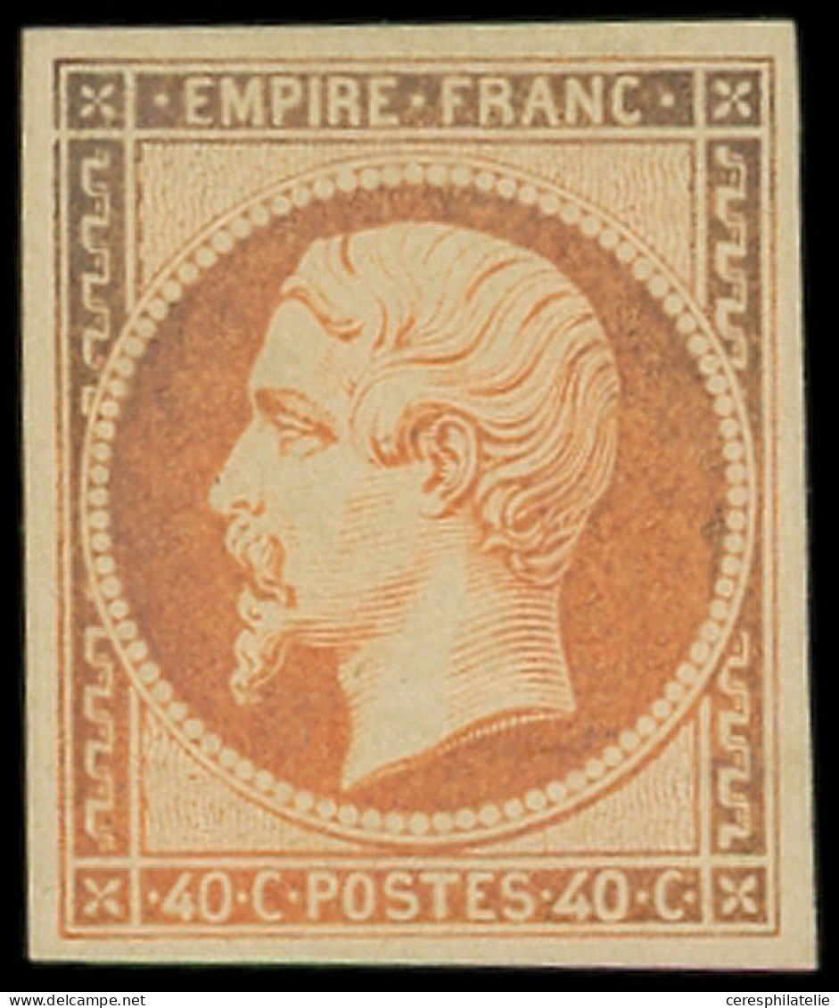 * EMPIRE NON DENTELE - 16   40c. Orange, Couleur Légèrement Oxydée En Haut, TB. C - 1853-1860 Napoléon III.