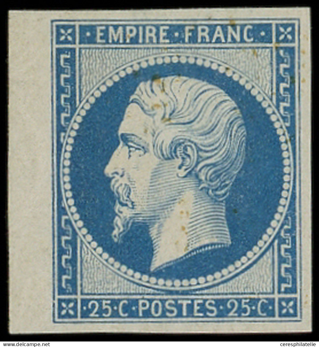 * EMPIRE NON DENTELE - R15c 25c. Bleu, REIMPRESSION, Bdf, TB - 1853-1860 Napoléon III