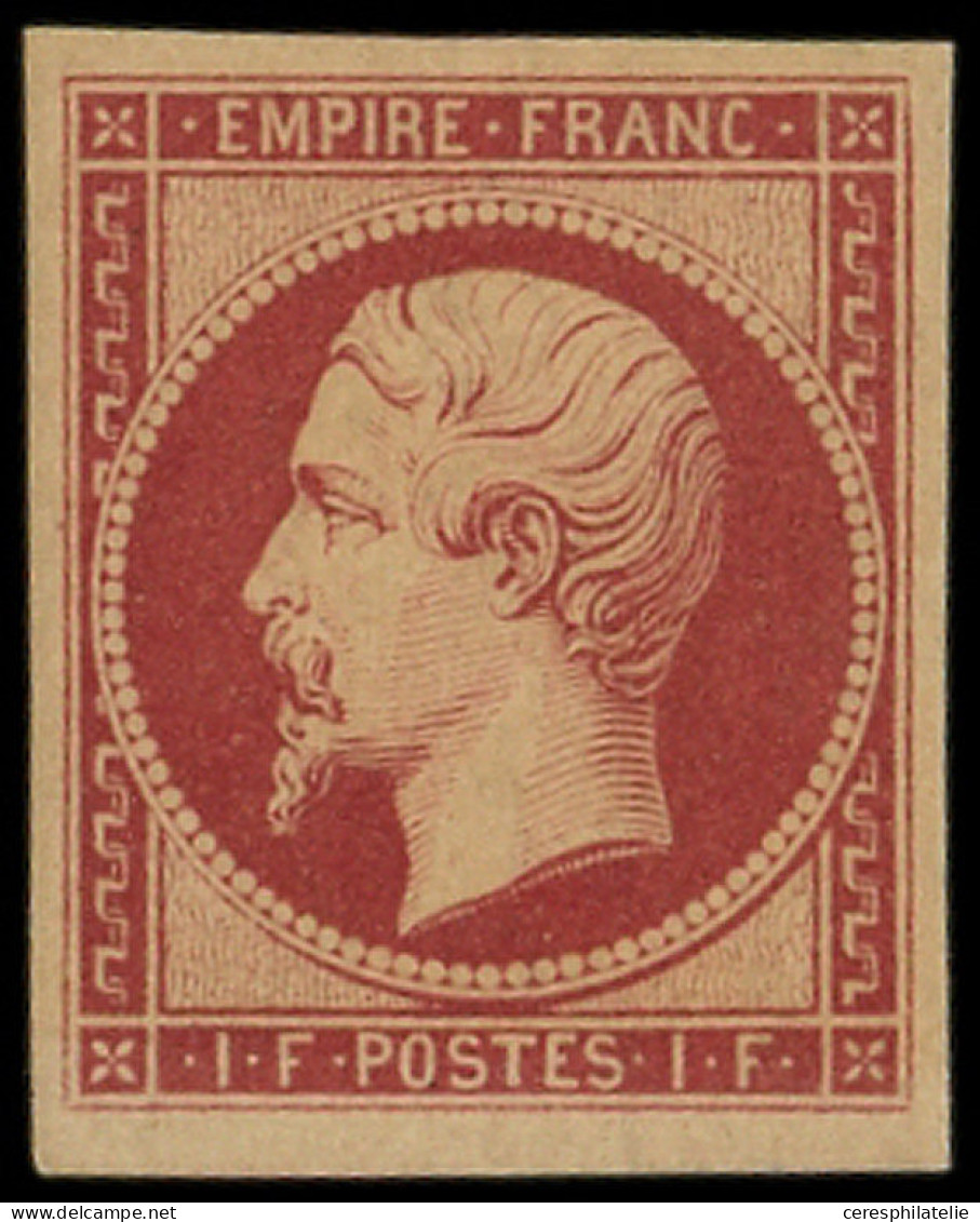 * EMPIRE NON DENTELE - R18d  1f. Carmin, REIMPRESSION, TB - 1853-1860 Napoléon III