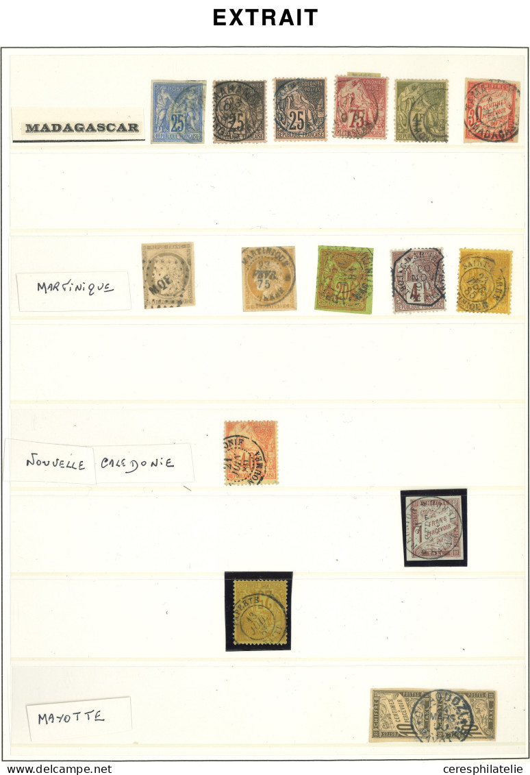 Collection en album, timbres neufs, oblitérés. Très bel ensemble quasi complet avec timbres neufs en blocs, oblitération