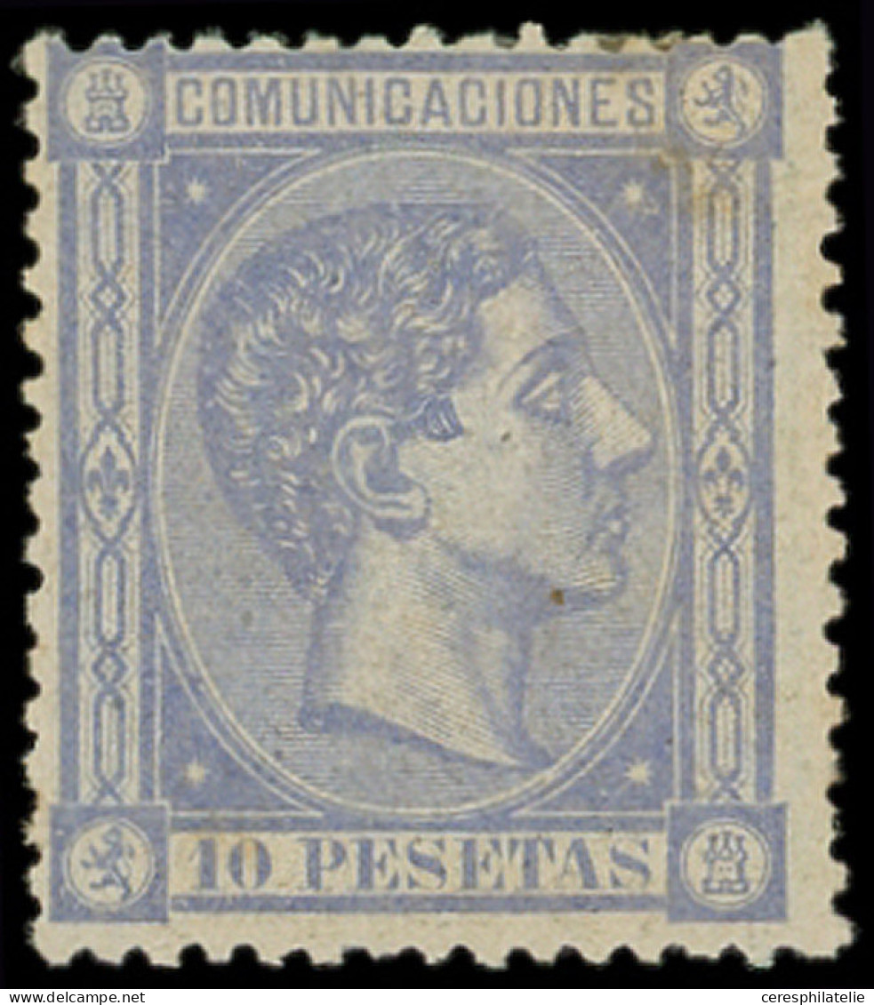 * ESPAGNE 162 : 10p. Outremer, TB, Certif. Comex - Unused Stamps