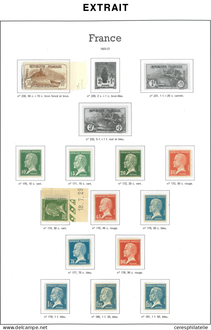 Collection De France Postes 1849/1948 En Album Yvert, Neuf Ou Obl. Jusqu'en 1900, états Divers Mais Avec Par Ex N°5, 18, - Collections (en Albums)