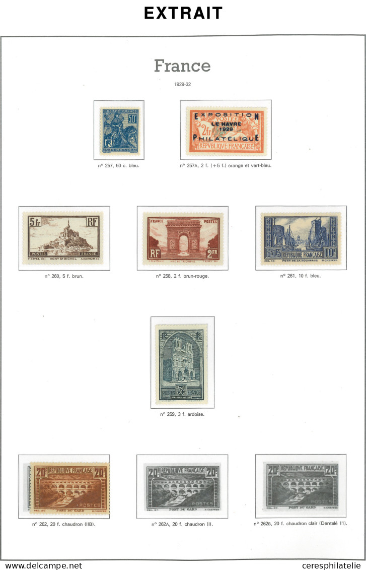 Collection de France Postes 1849/1948 en album Yvert, neuf ou obl. jusqu'en 1900, états divers mais avec par ex N°5, 18,