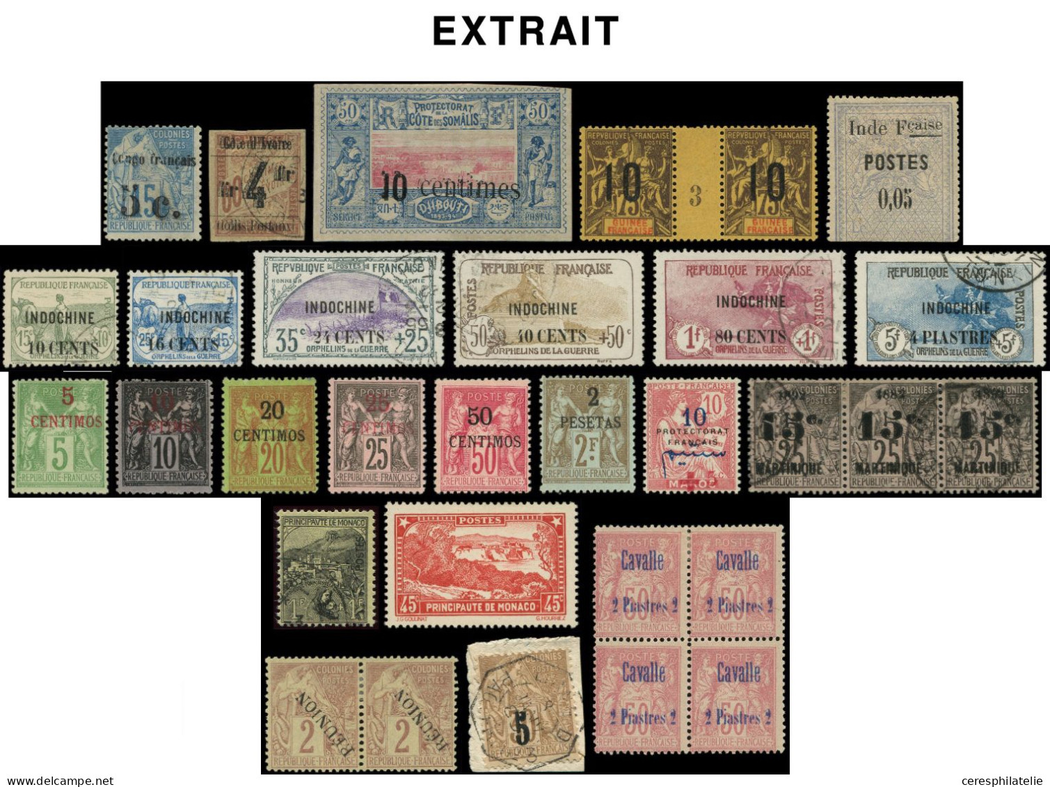 131 Lots De Vente Sur Offres Sur Leur Fiche D'origine, France Classique, Spécialités, épreuves, Colonies, Etranger, Tota - Collections (with Albums)