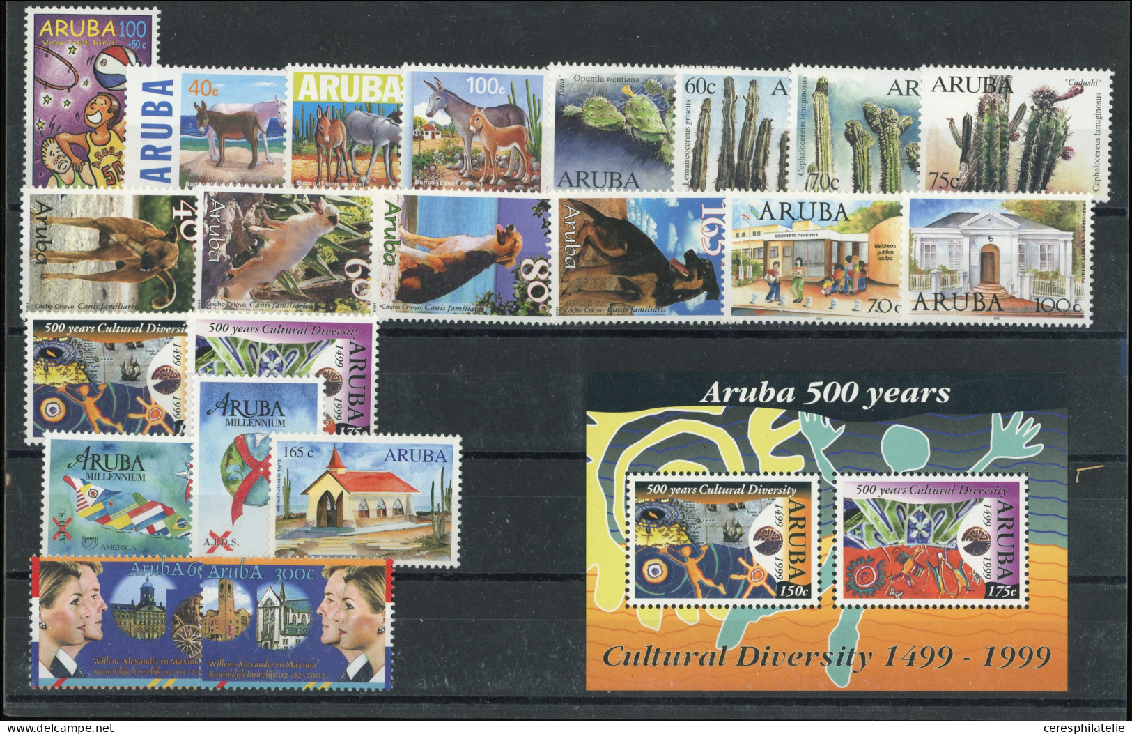** Aruba, Collection De 1985 à 2002, TB - Verzamelingen (in Albums)