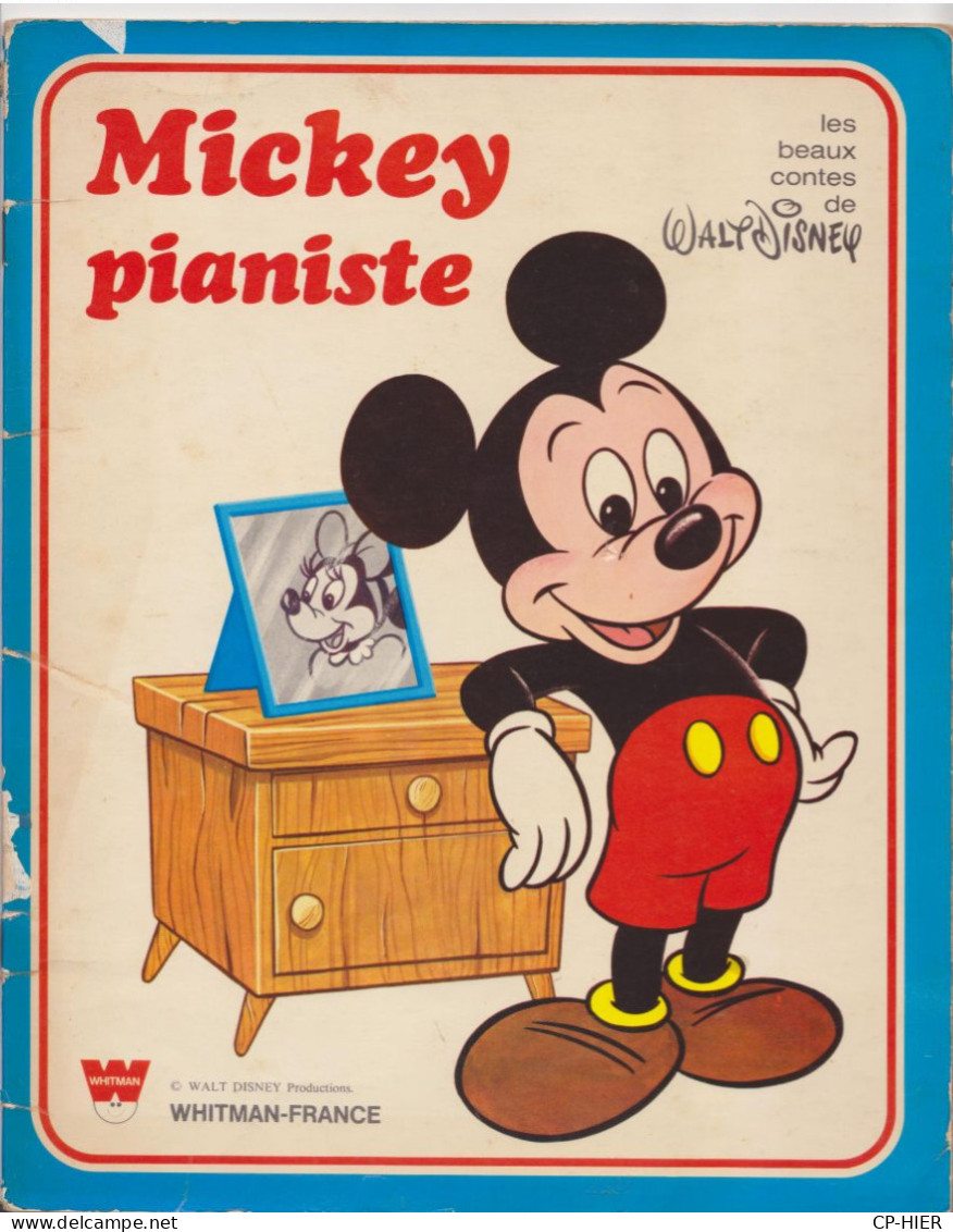 BEAU LIVRE WALT DISNEY - 7 HISTOIRES - MICKEY PIANISTE ROBIN DES BOIS  PLUTO LE LOUP ET 'ANE ONCLE PICSOU PINOCCHIO GEPE - Disney