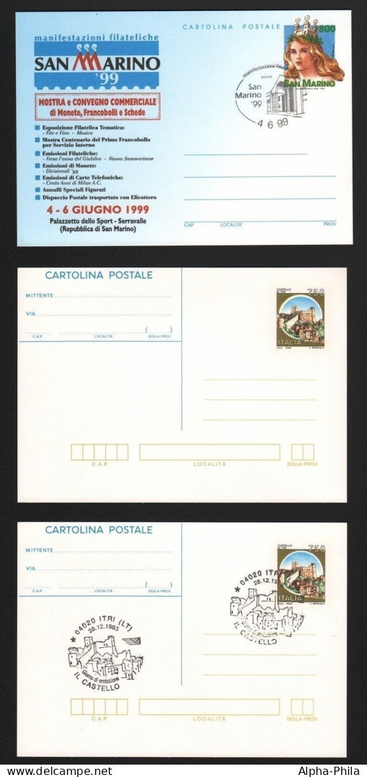 San Marino - Lot Postkarten - Postal Stationery