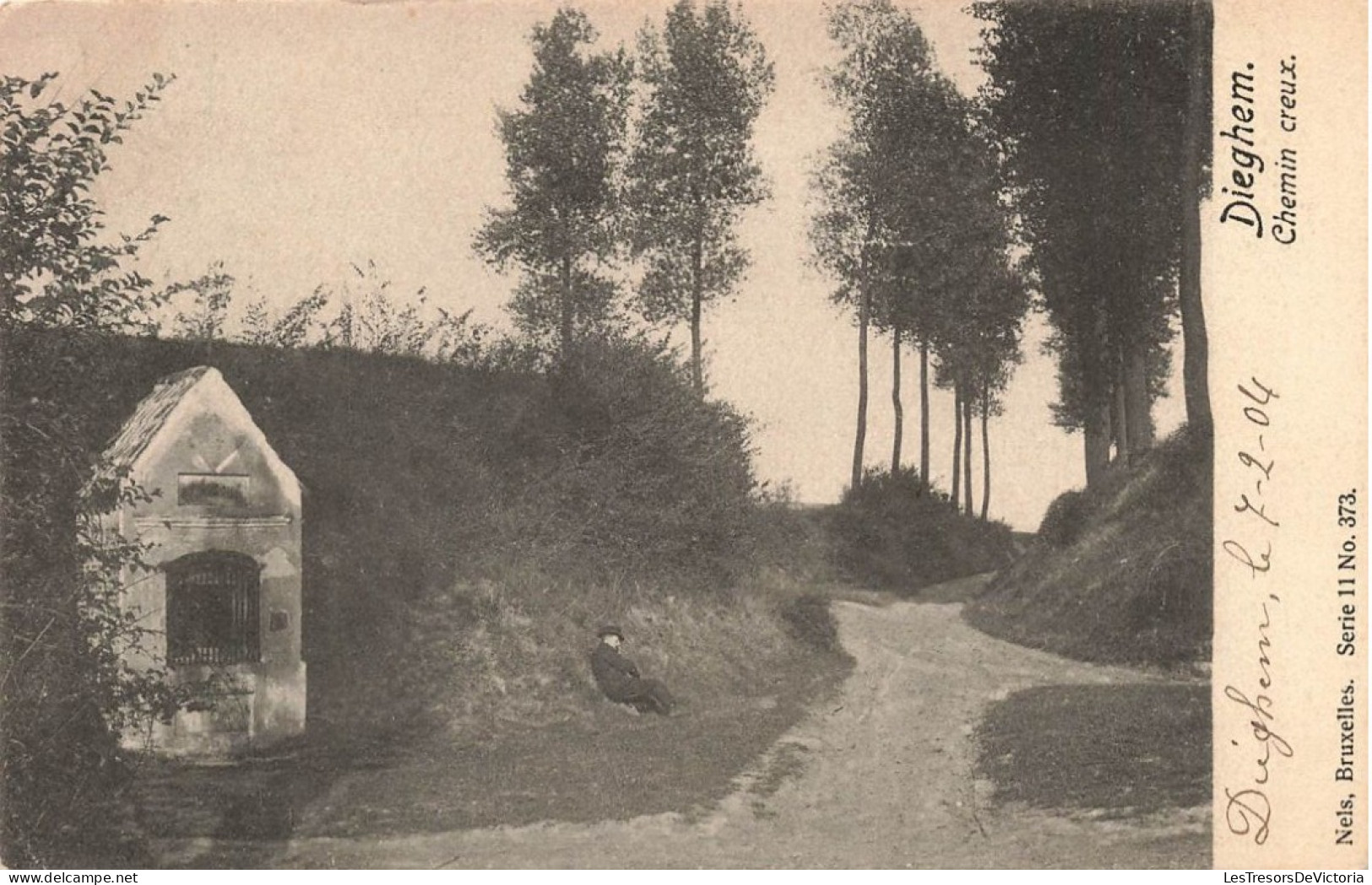 BELGIQUE - Dieghem - Chemin Creux - Carte Postale Ancienne - Diegem