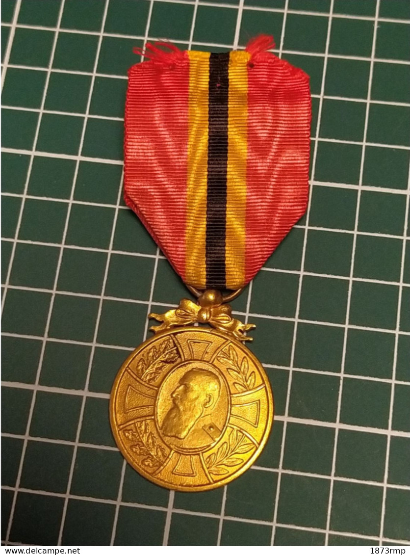 MEDAILLE COMMEMORATIVE DU REGNE DE S.M LEOPOLD II, BELGIQUE - Bélgica