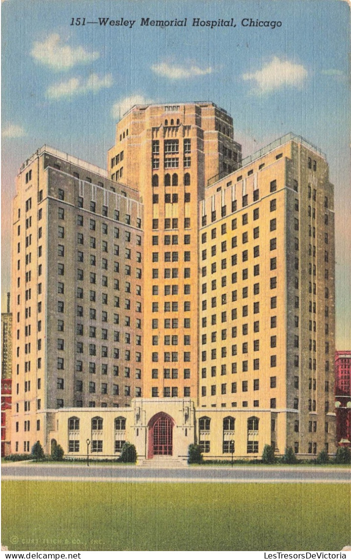 ETATS-UNIS - Chicago - Wesley Memorial Hospital - Colorisé - Carte Postale - Chicago