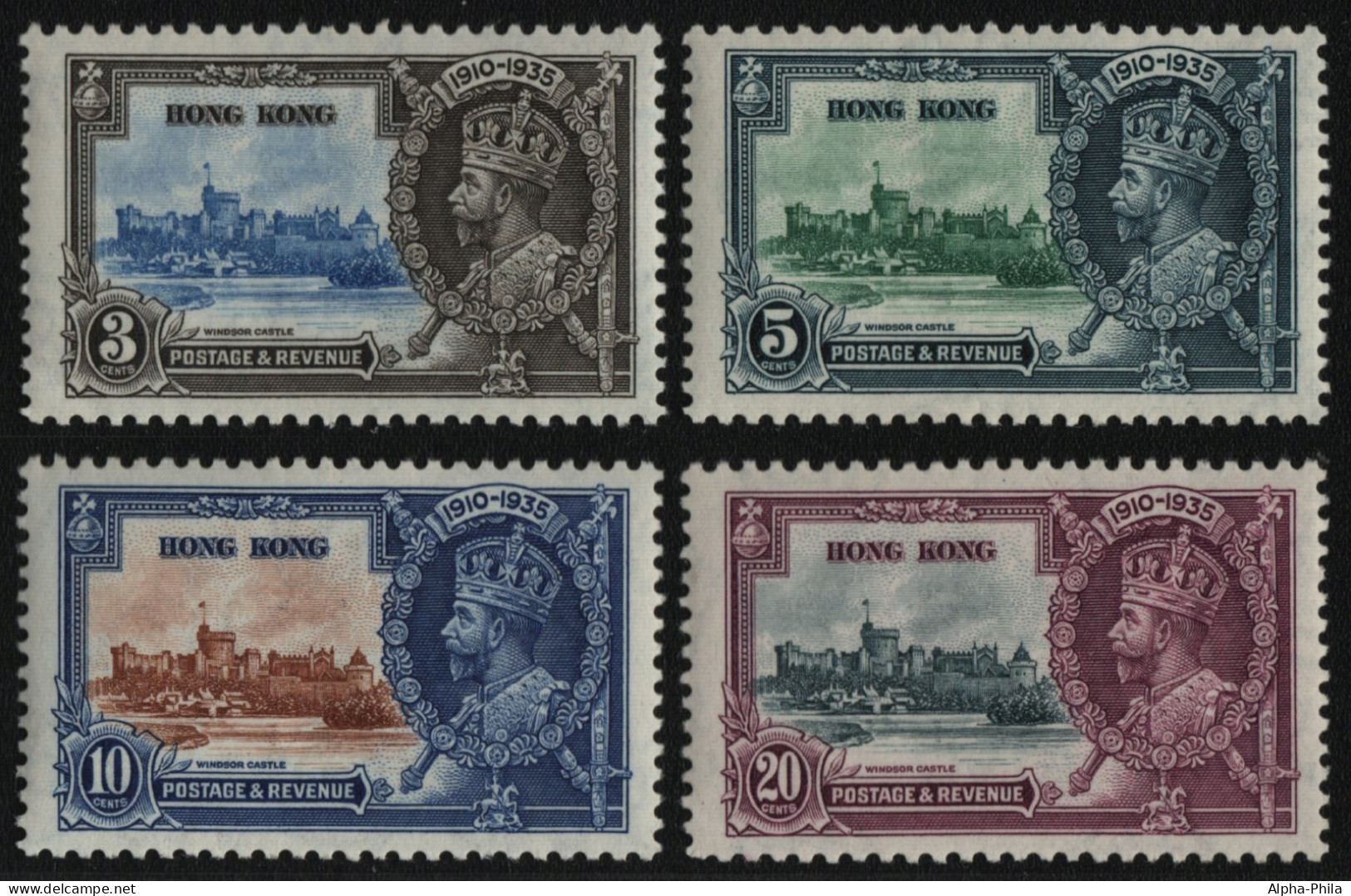 Hongkong 1935 - Mi-Nr. 132-135 ** - MNH - Thronjubiläum George V (II) - Unused Stamps