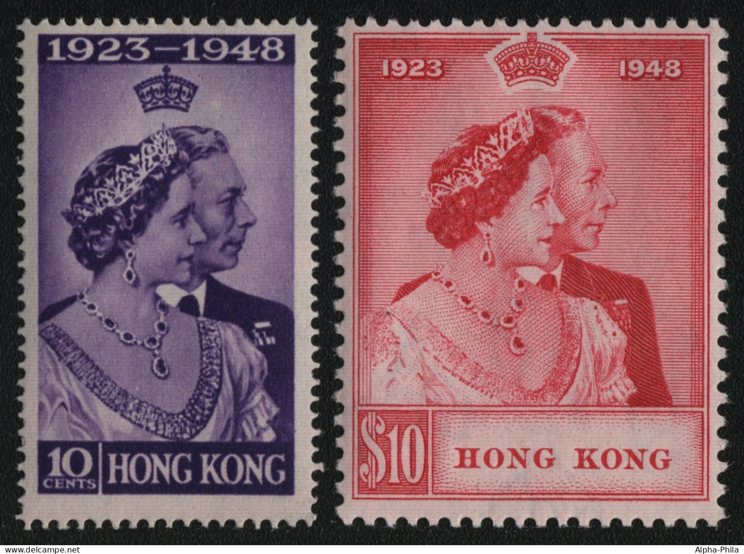 Hongkong 1948 - Mi-Nr. 171-172 ** - MNH - Bitte Lesen / Please Read - Neufs