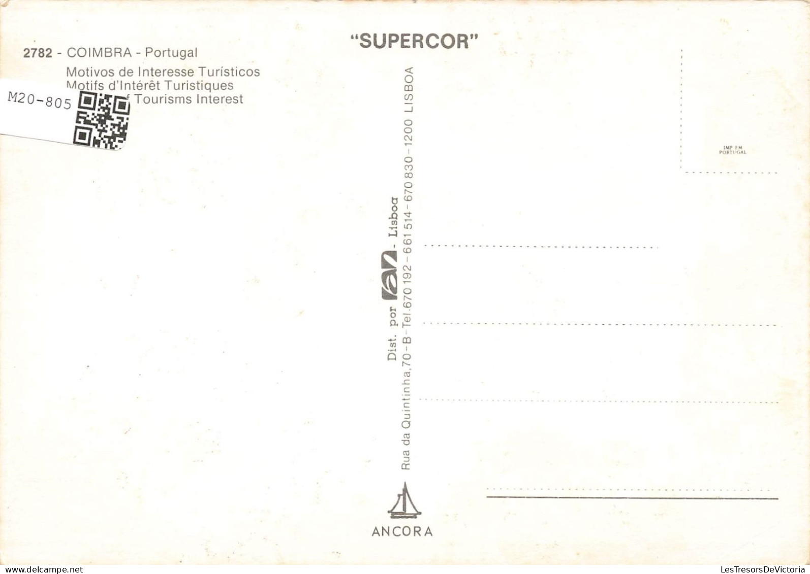 PORTUGAL - Coimbra - Multivues - Temple - Château - Motifs D'Interêts Touristiques - Carte Postale - Coimbra