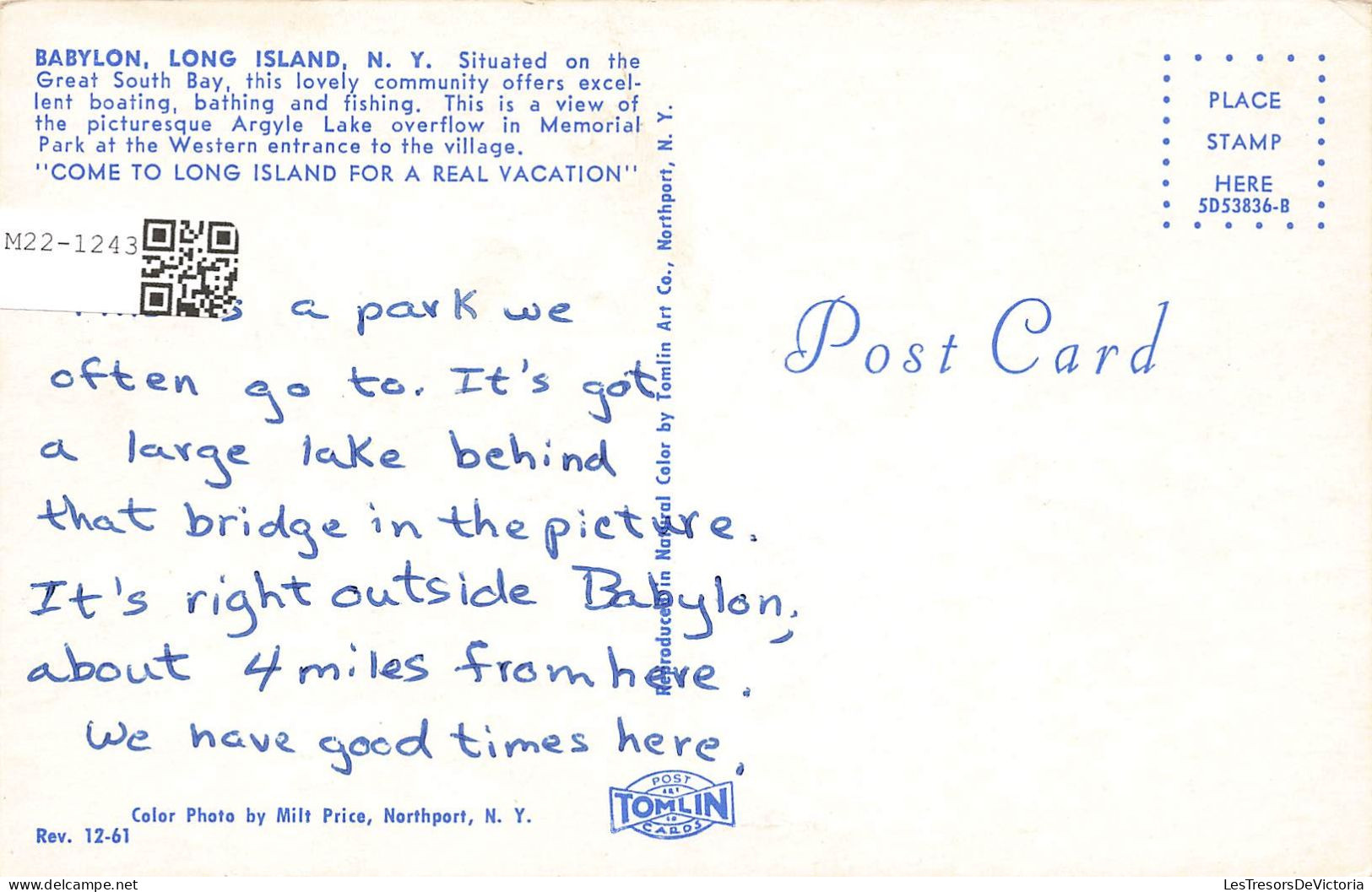 ETATS-UNIS - New-York - Babylon - Long Island - Colorisé - Carte Postale - Long Island