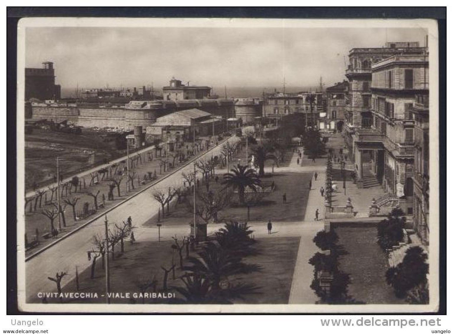 %290  CIVITAVECCHIA - VIALE GARIBALDI (1943 ) - Civitavecchia