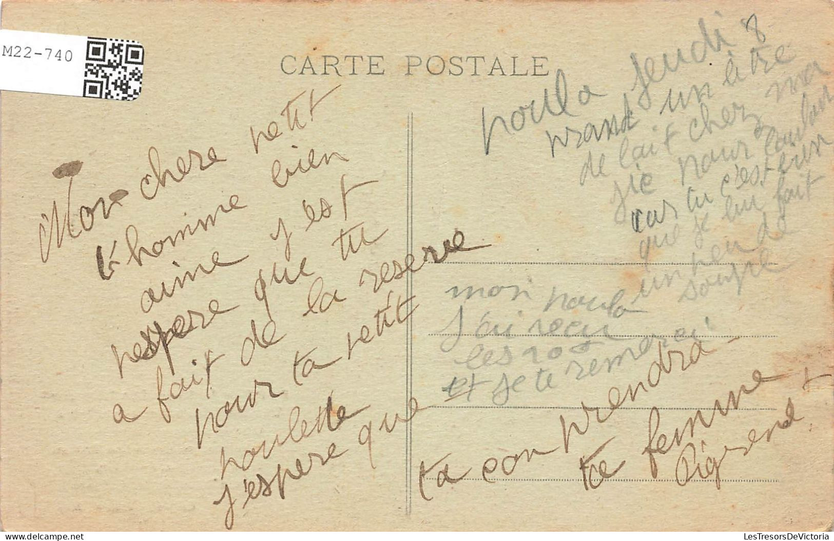 COUPLE - Autour Des Lits-Clos - Veille Chanson Sur La Servante Et Le Valet - Carte Postale Ancienne - Parejas