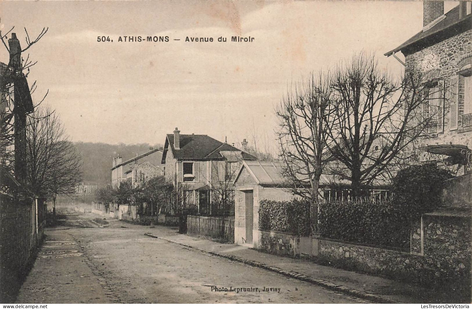 FRANCE - Athis Mons - Avenue Du Miroir - Carte Postale Ancienne - Athis Mons