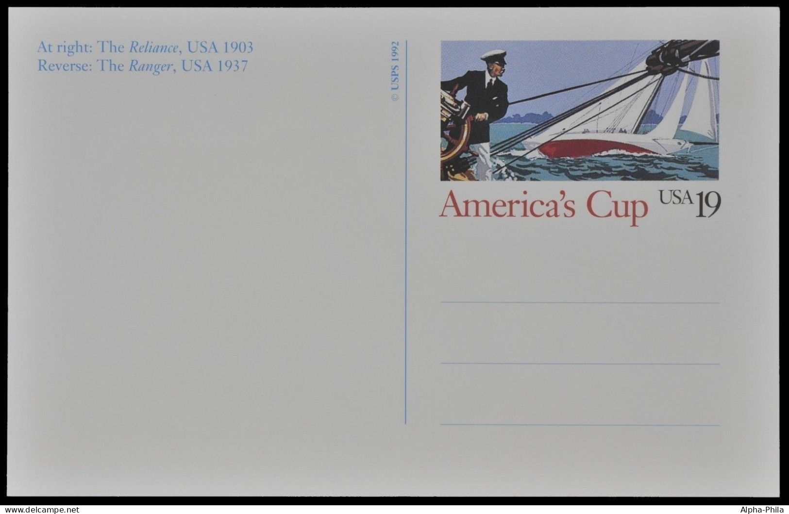 USA 1992 - Ganzsache - America's Cup - Boote / Boats - 1981-00