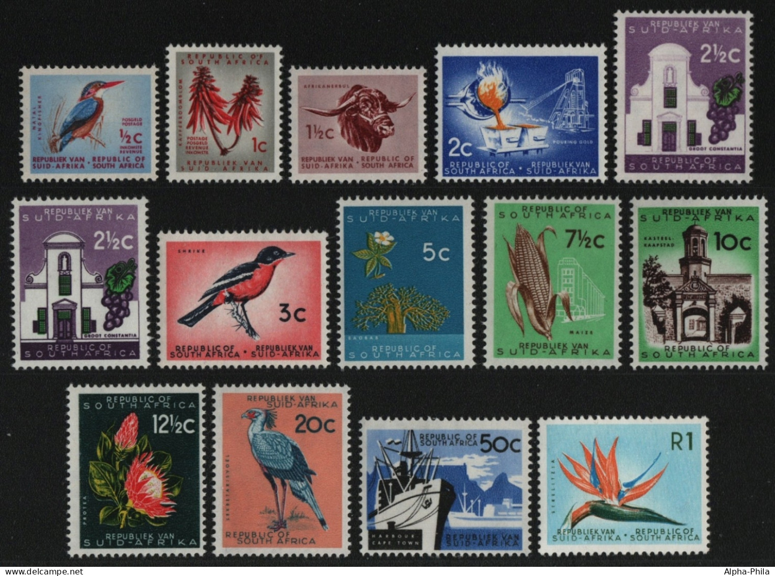 Südafrika 1961 - Mi-Nr. 287-299 ** - MNH - Freimarken / Definitives - Unused Stamps