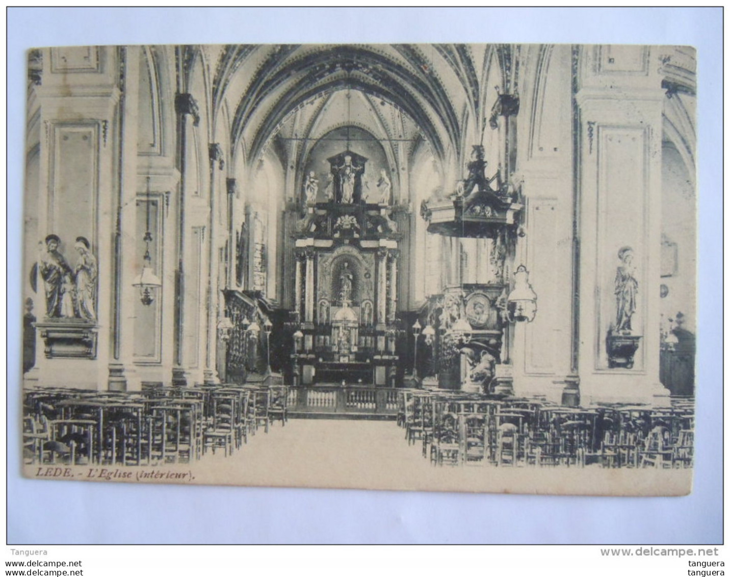 Lede L'eglise (intérieur) Gelopen 1907 Précurseur - Lede