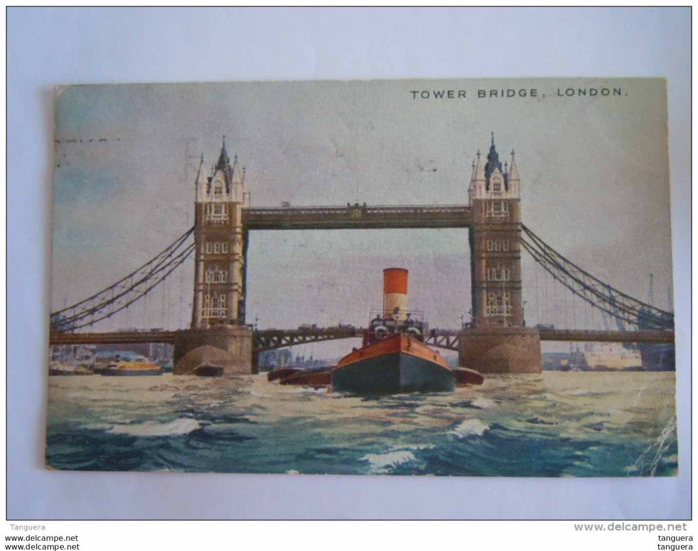 London Tower Bridge Used 1949 Published By D.F. &amp; S. - River Thames