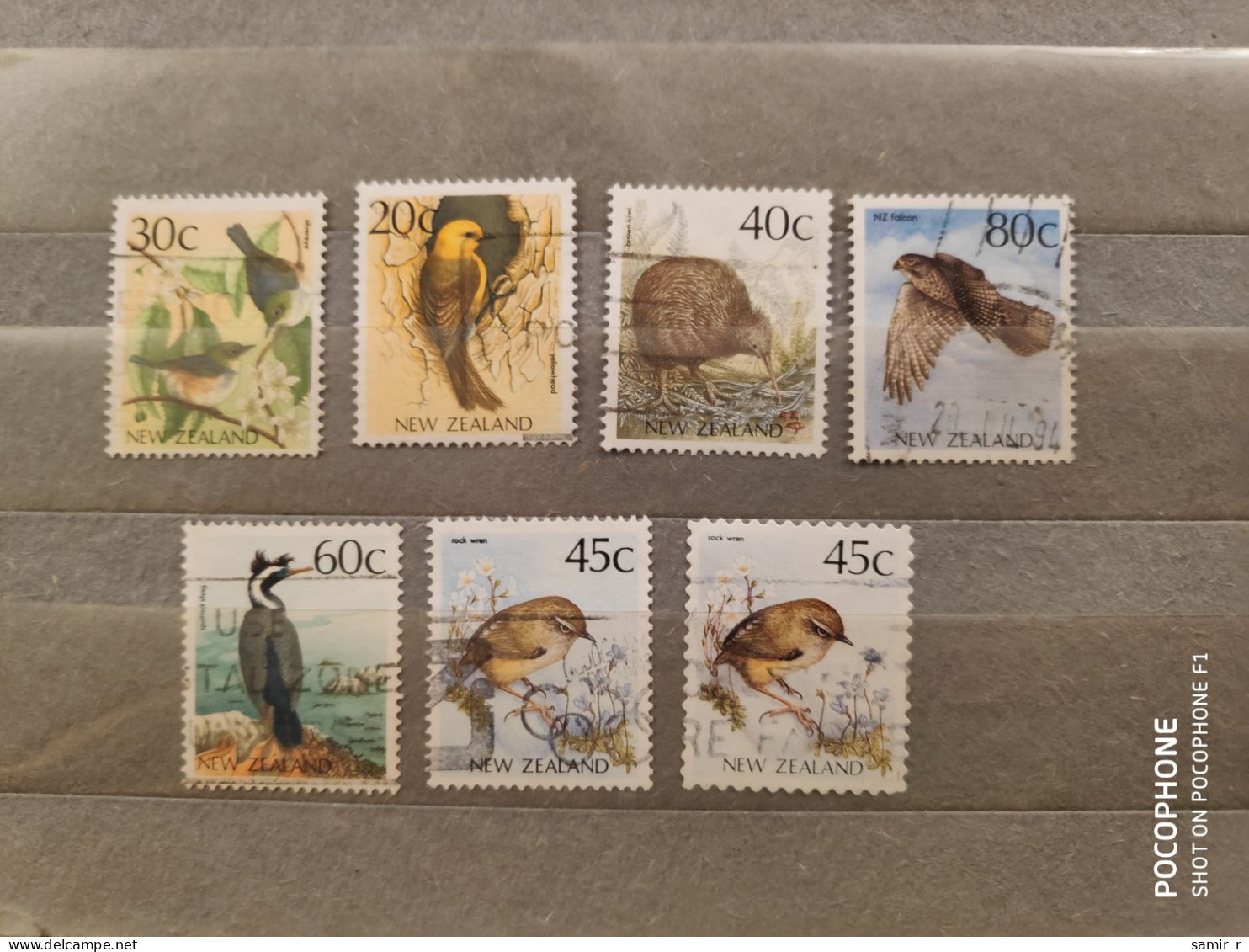 New Zealand	Birds (F68) - Used Stamps
