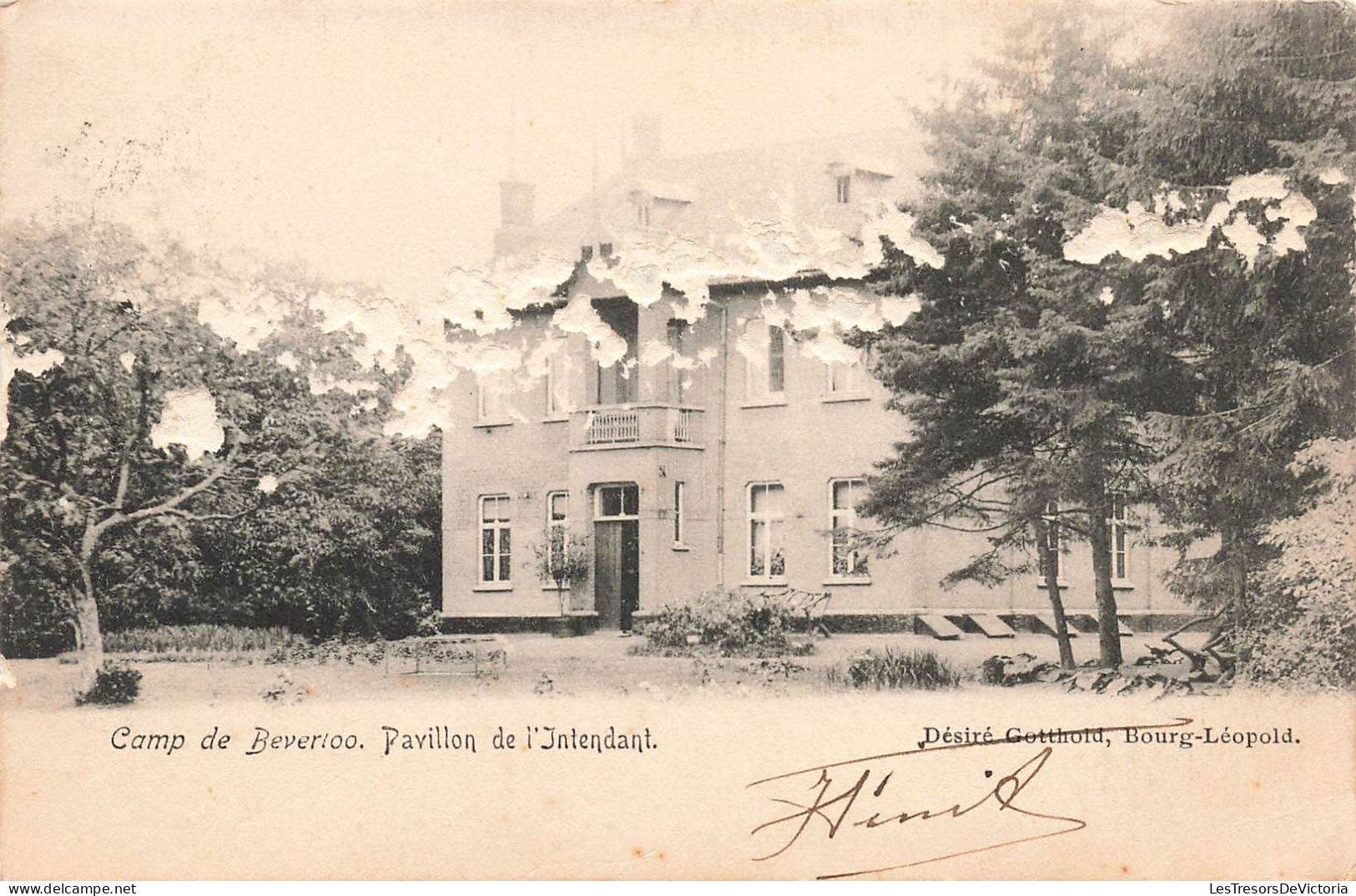 BELGIQUE - Camp De Beverloo - Pavillon De L'Intendant - Bourg Léopold - Carte Postale Ancienne - Leopoldsburg (Kamp Van Beverloo)