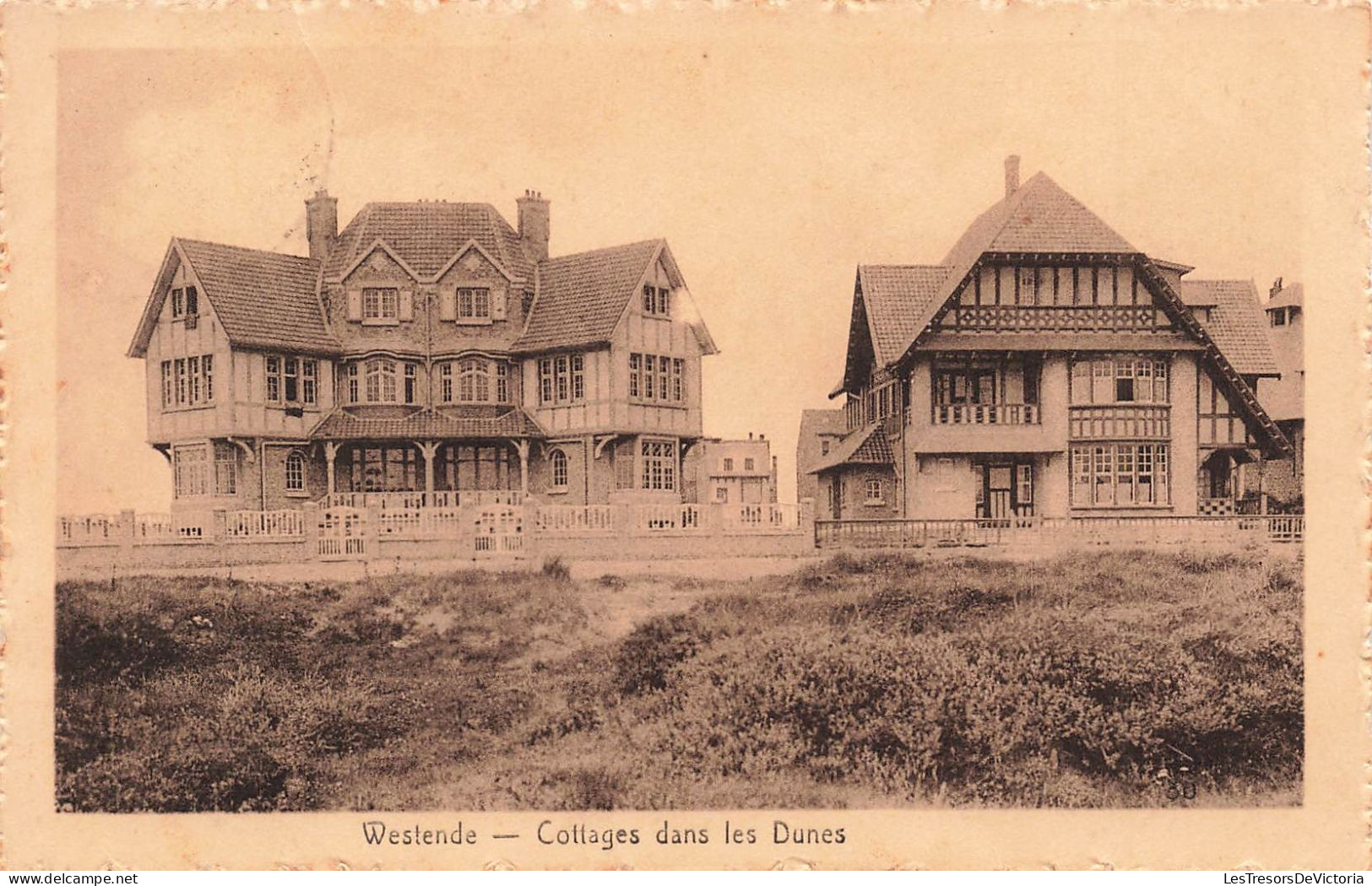 BELGIQUE - Westende - Cottages Dans Les Dunes - Carte Postale Ancienne - Westende