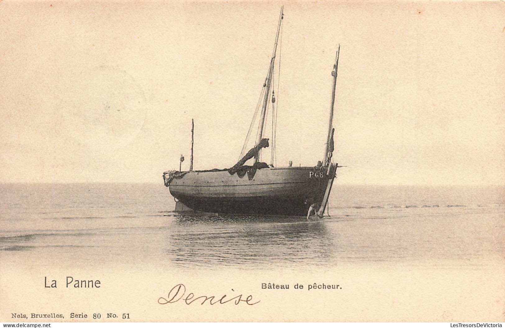 BELGIQUE - La Panne - Bâteau De Pêcheur - Carte Postale Ancienne - De Panne