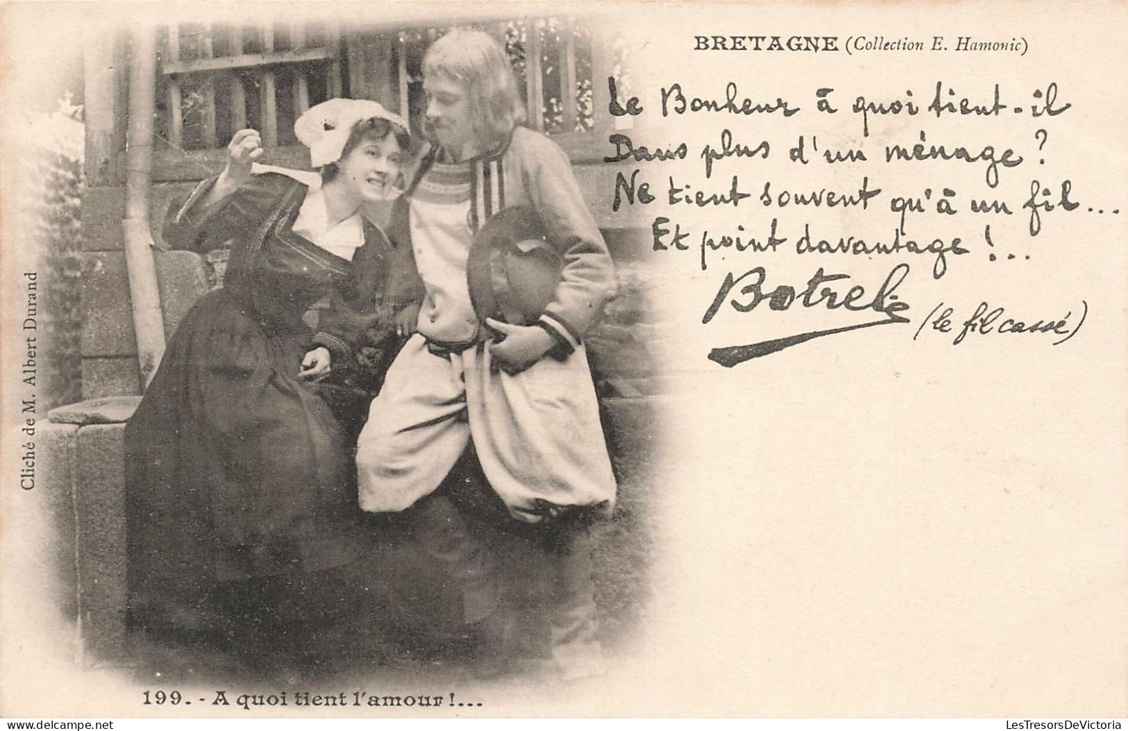 FRANCE - Bretagne - A Quoi Tient L'amour!... - Carte Postale Ancienne - Bretagne