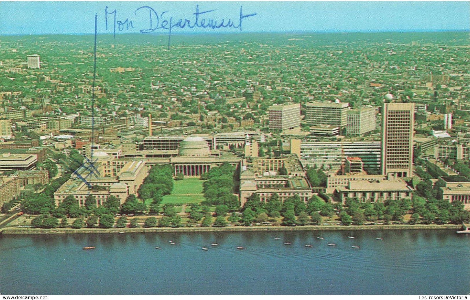 ROYAUME-UNI - Angleterre - Cambridge - Air View Of Massachusetts Institute Of Technology - Colorisé - Carte Postale - Cambridge