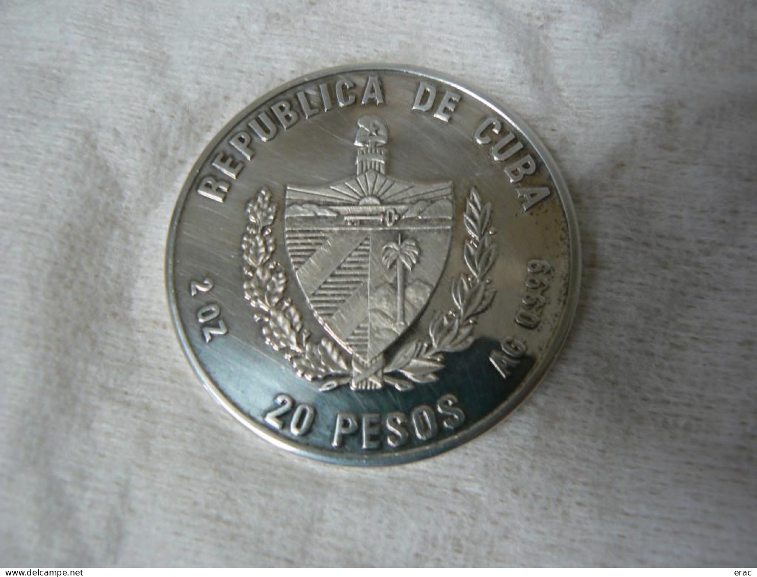 Cuba - 20 Pesos Argent - Commémorative Che Guevara Guerrillero Heroico - Peu Courant - Cuba