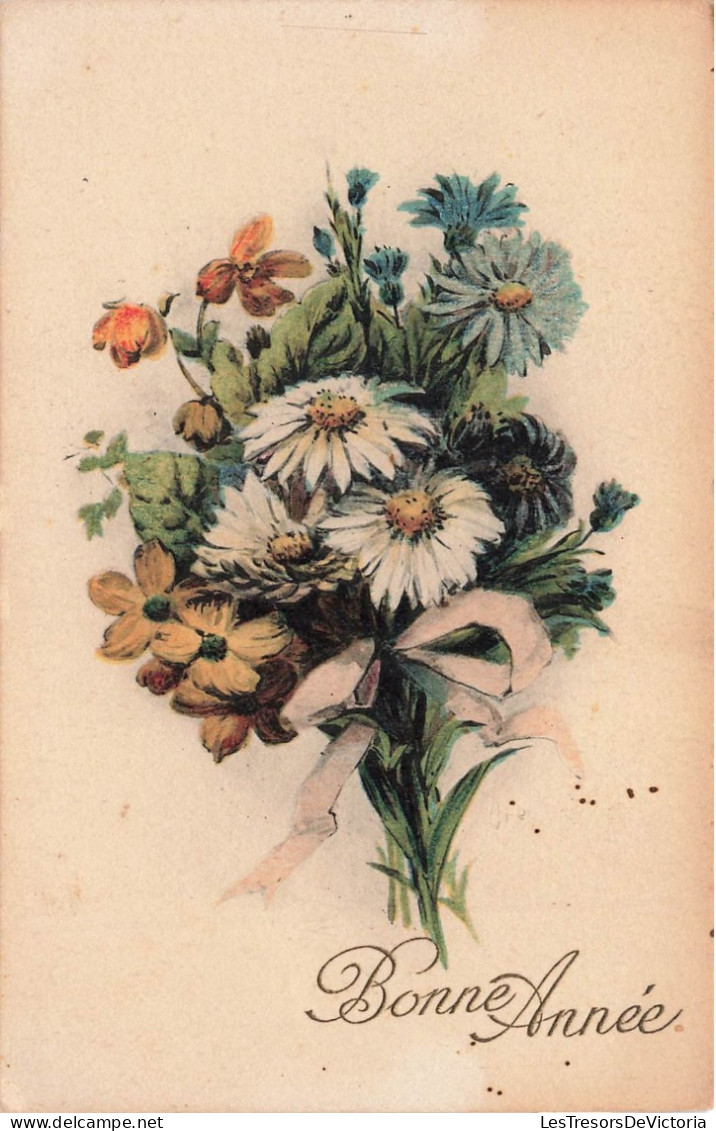 FÊTE ET VOEUX - Nouvel An - Bonne Année - Bouquet De Fleurs - Carte Postale Ancienne - Nouvel An