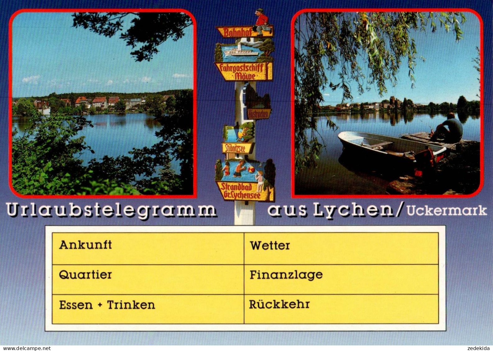G7524 - TOP Lychen Urlaubstelegramm - Bild Und Heimat Reichenbach Qualitätskarte - Lychen