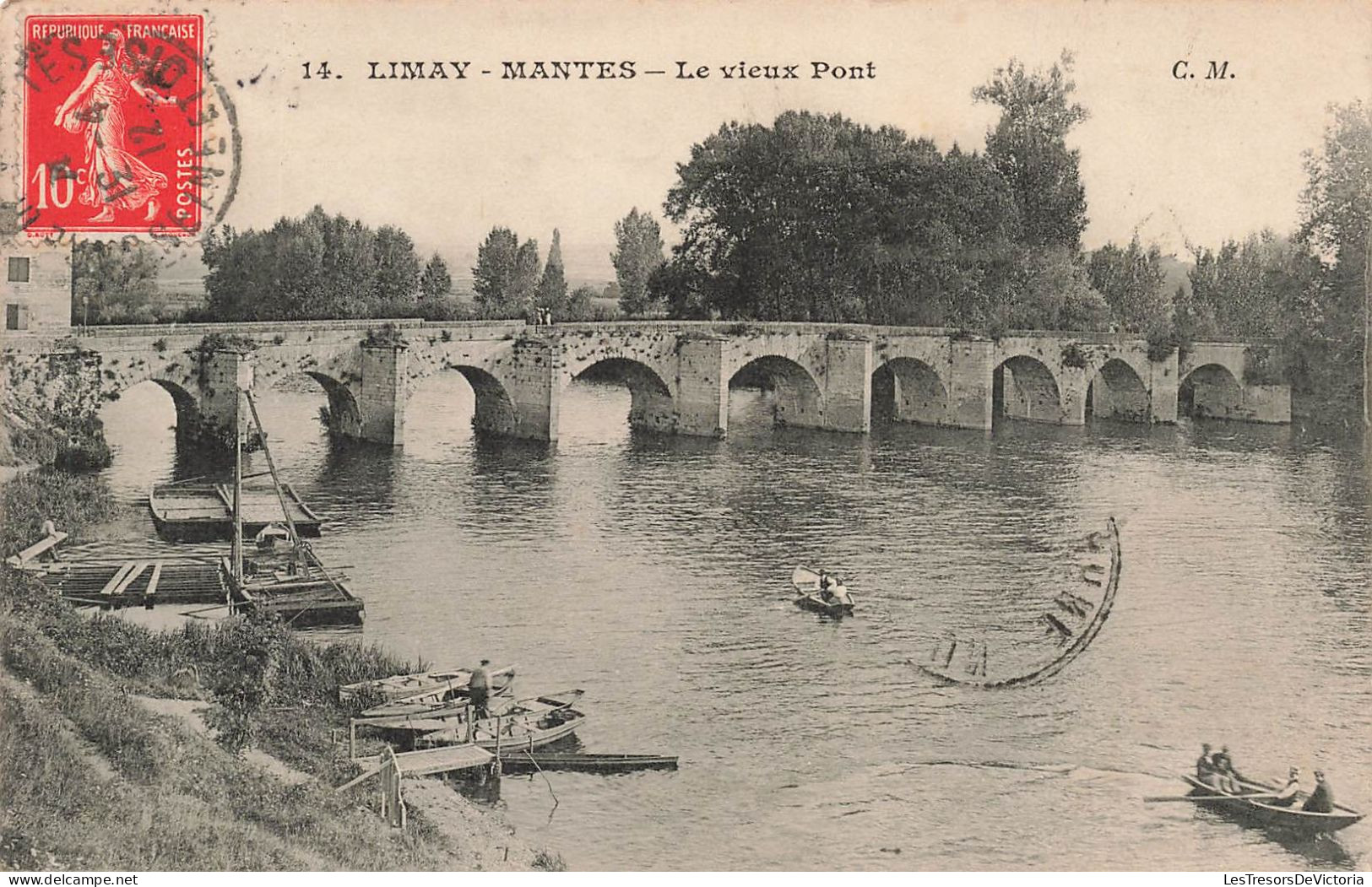 FRANCE - Limay - Mantes - Le Vieux Pont - Carte Postale Ancienne - Limay