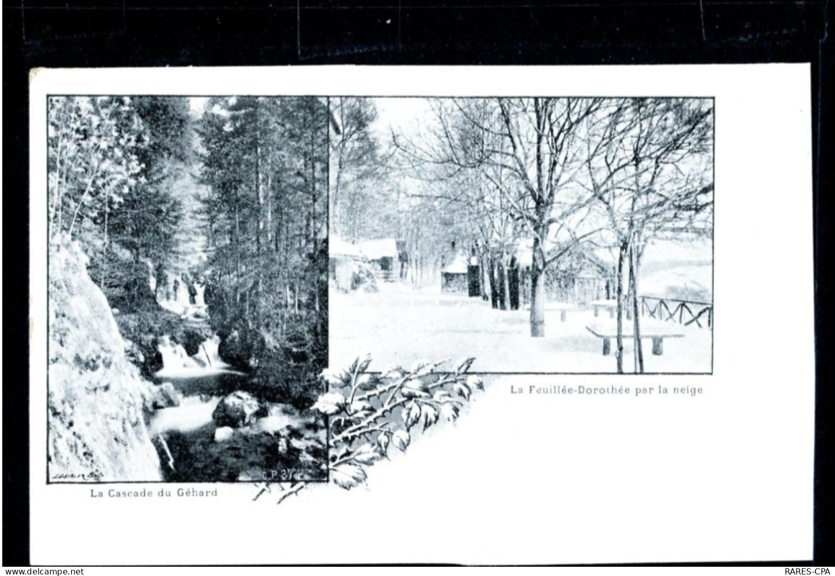 88 PLOMBIERES - La Feuillée Dorothée Par La Neige , La Cascade Du Géhard - Plombieres Les Bains