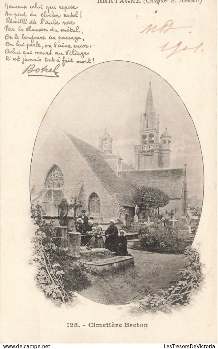 FRANCE - Bretagne - Vue Sur La Cimetière Breton - Carte Postale Ancienne - Bretagne